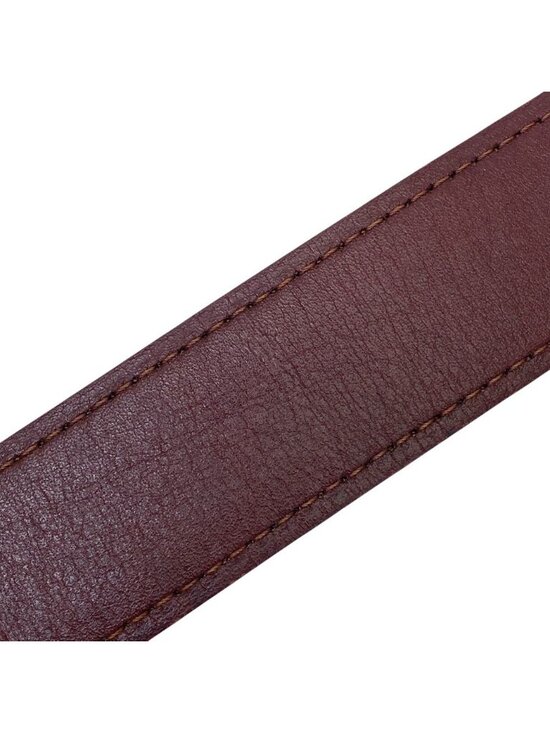 Cartier Must Line Belt Logo Buckle Leather Bordeaux Gold Business Classic main image 3